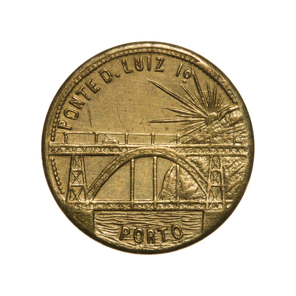 Portugal. República. Ficha - 1/2 Centavo 1913 - Ponte D. Luiz - Porto (No reserve price) #1.0