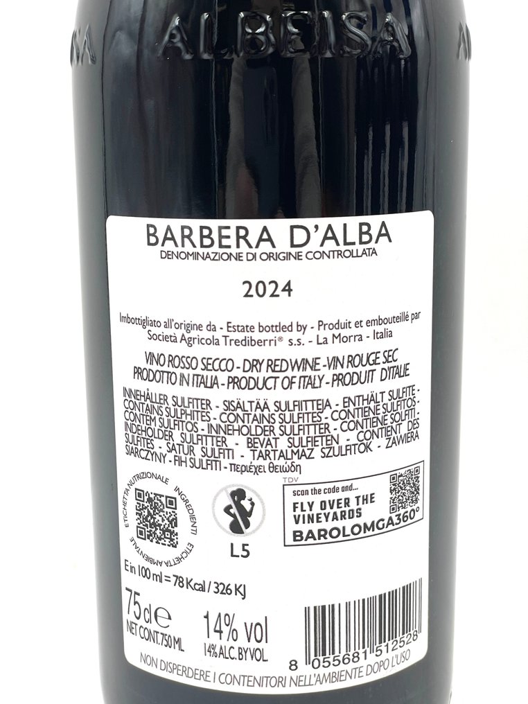 2024 Trediberri, Barbera d'Alba - Piemonte DOCG - 6 Flaskor (0,75L) #4.3