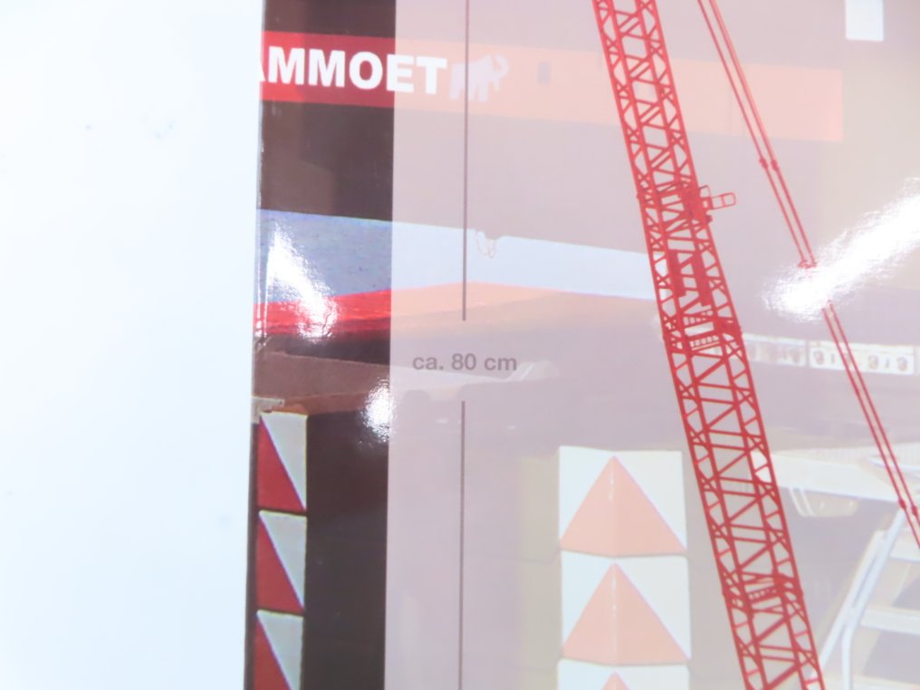Herpa H0 - 303934 - Κιτ κατασκευής τρένων μοντελισμού (1) - Liebherr LR 1600/2 'Mammoet' ρυμουλκούμενο γερανός #4.3