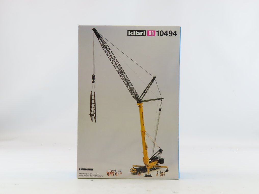 Kibri H0 - 10494 - Kituri de construit machete tren (1) - Cutie de construcție Liebherr LTM1800 cu Jip #1.0