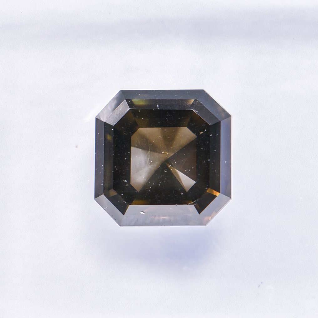 没有保留价 - 1 pcs 钻石  (天然色彩的)  - 1.32 ct - 祖母绿 - Fancy dark 稍帶綠色的 灰色 - SI2 微内含二级 - 国际宝石研究院（IGI） - VG #3.2