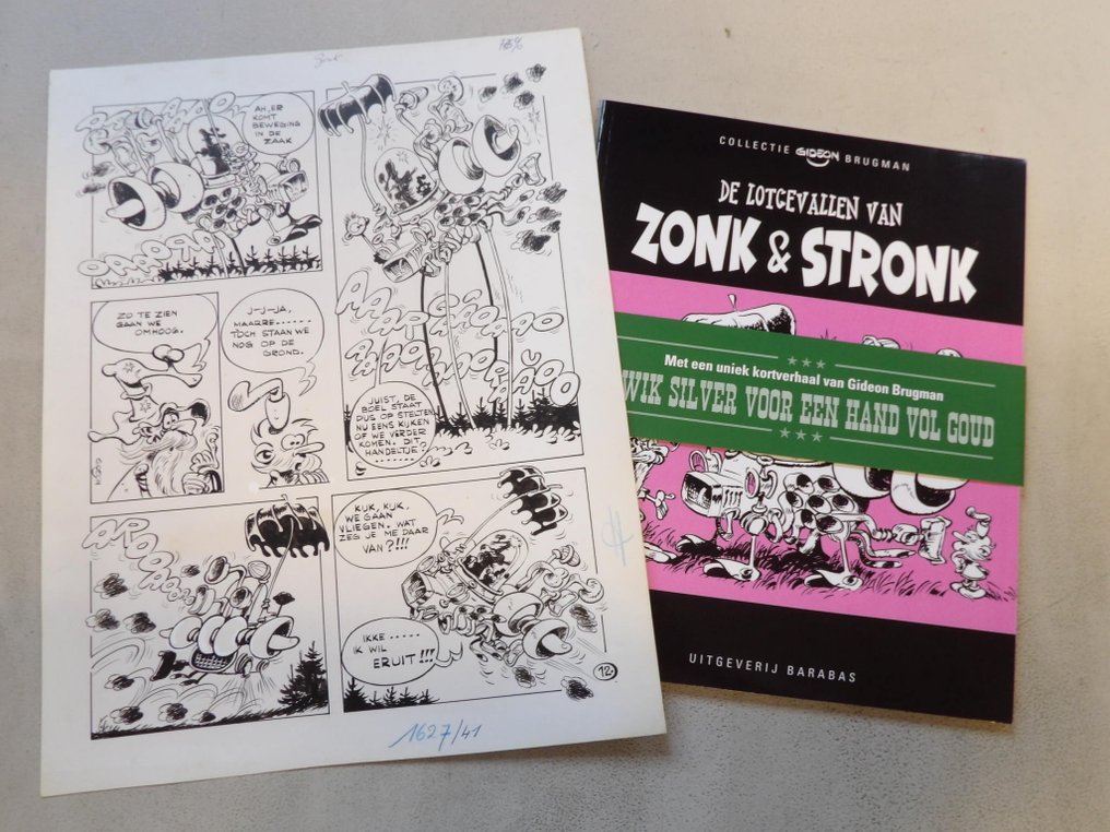 Brugman, Gideon - originele pagina + Album - Zonk en Stronk - 1 x 原创页面 + 专辑 #1.0