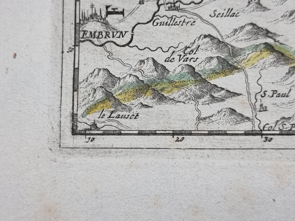 Italien - Piemonte, Pinerolo, Briançon og Delfinato.; BODENEHR Gabriel (1664-1758), Augusta [ca 1704] - "REYSE CART aus dem DELPHINAT in ITALIEN" - 1701-1720 #1.0