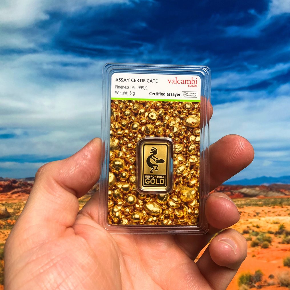 5 grams - Gold .999 - ESG / Valcambi SA - Sealed & with certificate #2.1