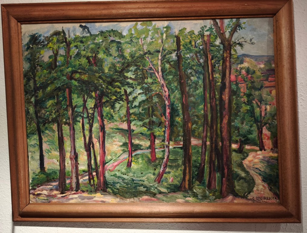 Elisabeth Merlicek (1911-1988) - Bäume am Stadtrand #1.0
