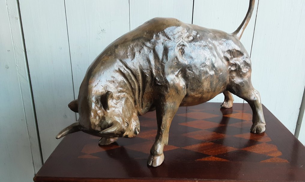 雕像 - Stier - 40 cm - 黄铜色 #3.2