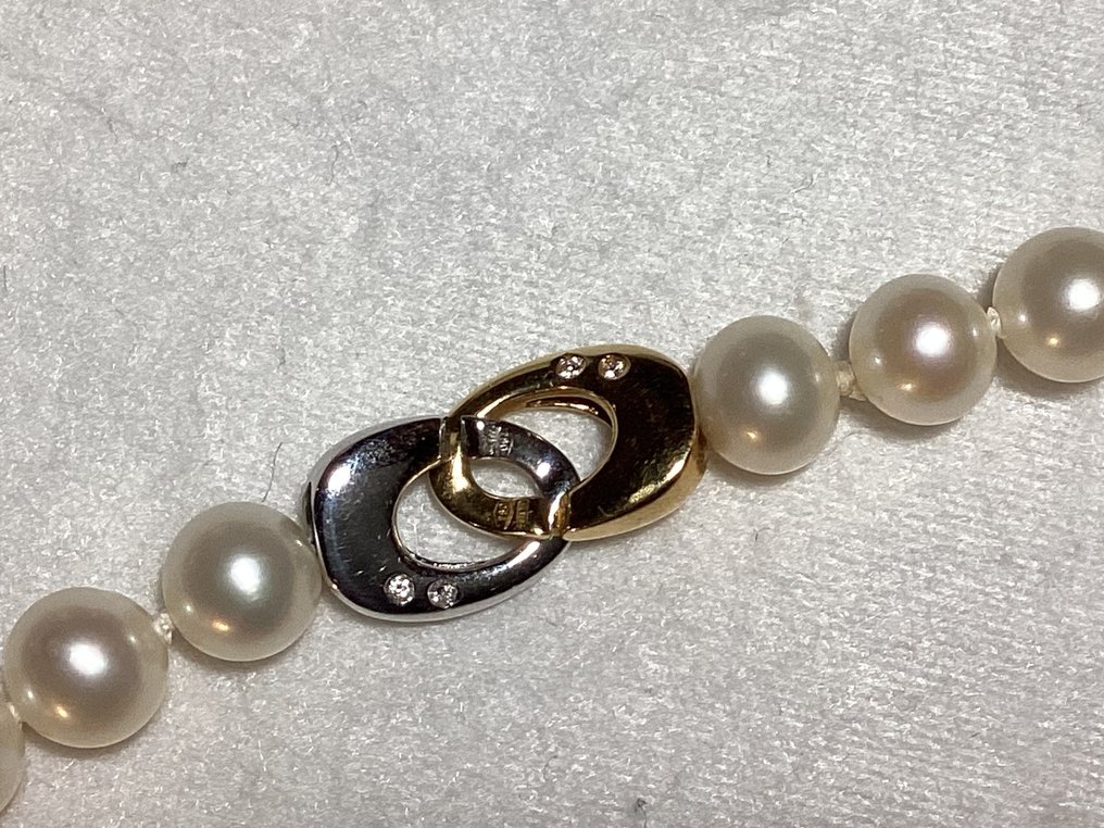 ART - 頸鏈 - 18 克拉 白金, 黃金 珍珠 - 珍珠 #3.2