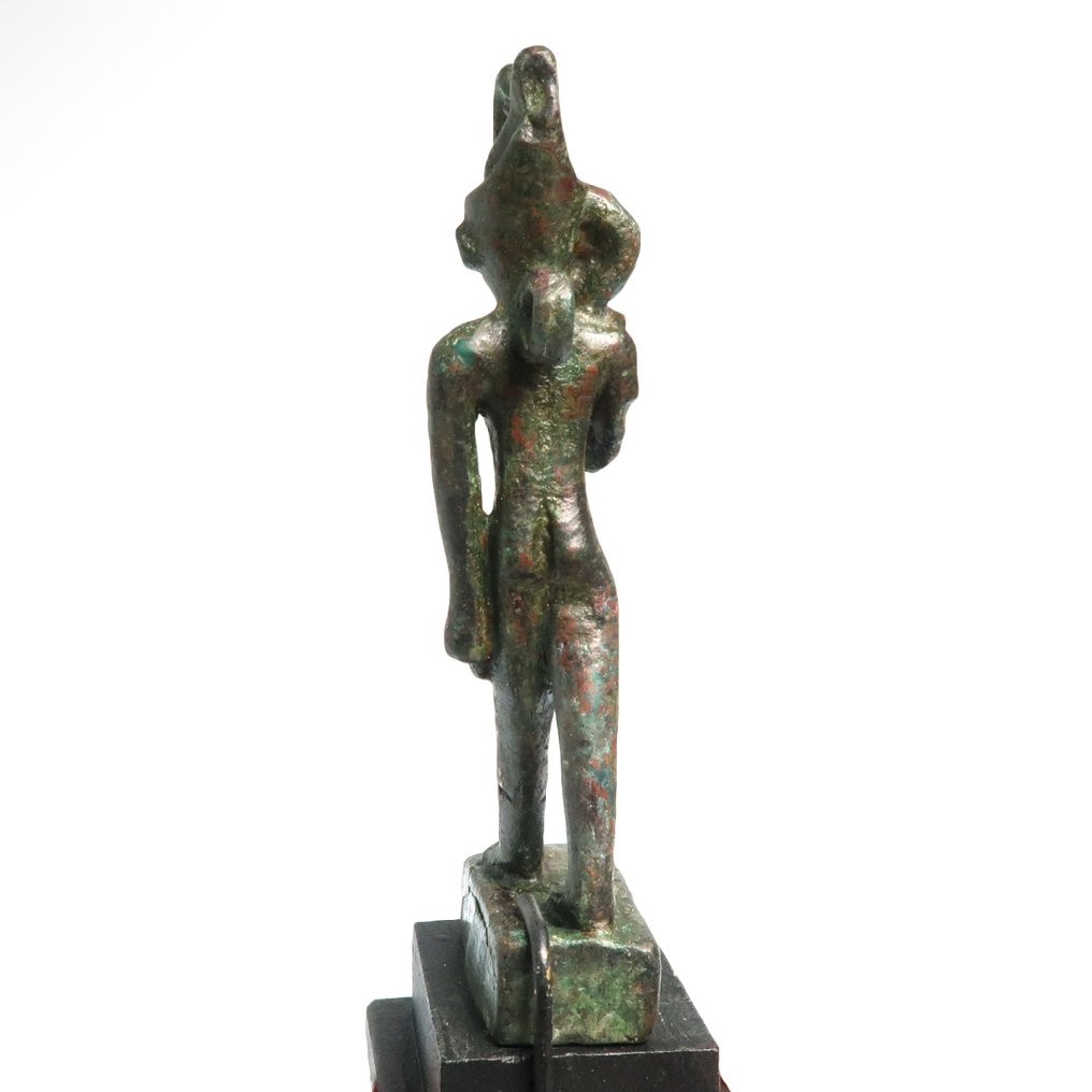 Antico Egitto Bronzo Figura di Harpocrate #4.3