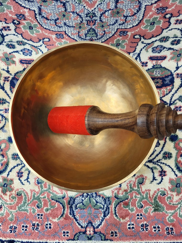 老Jambati共鸣碗 1100克，21厘米。 - 尼泊尔 - Early 20th century #1.0