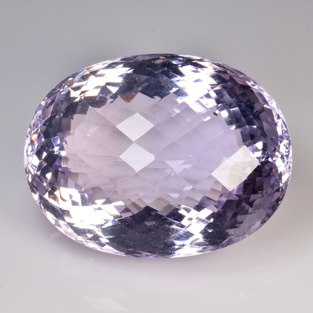 χωρίς τιμή ασφαλείας - 1 pcs  Μωβ Αμέθυστος  - 134.94 ct - Διεθνής Ένωση Έγχρωμων Πολύτιμων Λίθων (ICA GemLab) #1.0