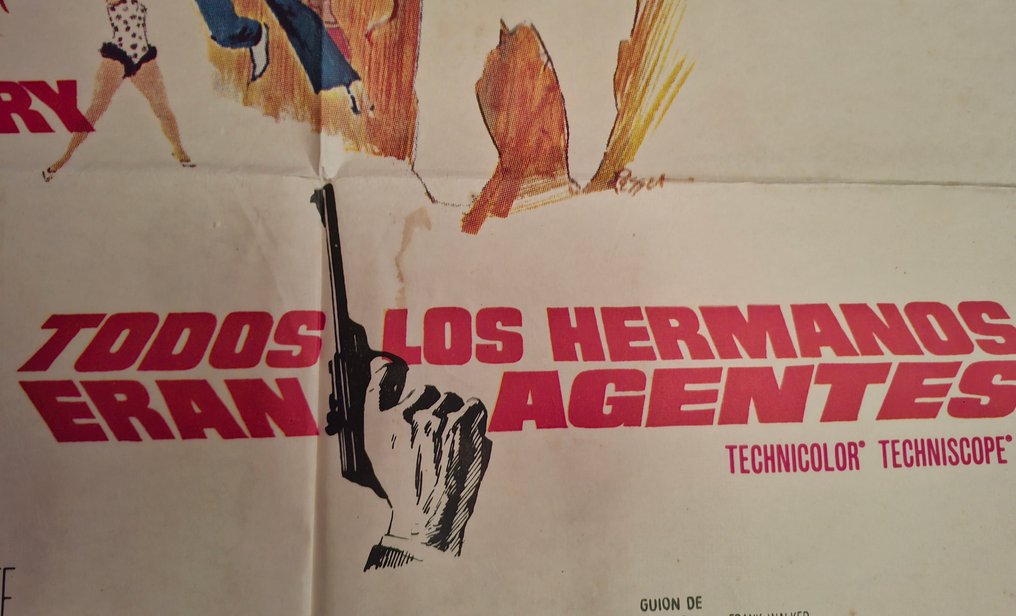 NEIL CONNERY, AGENTES SECRETOS - OK Connery (TODOS LOS HERMANOS ERAN AGENTES) - Neil Connery, Daniela Bianchi... - Póster Vintage - 1960s #2.1