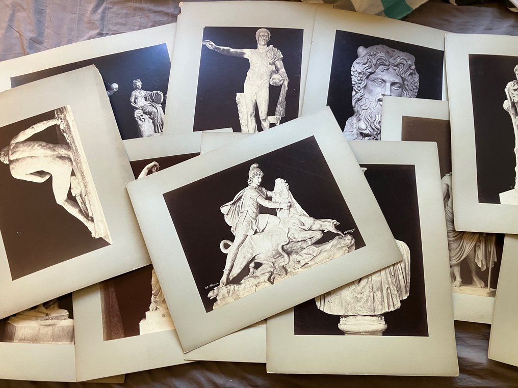 Anderson (?) - Roma - Sculpture (Vatican Museum?) collection of 12 large Albumine Format (26 x 35 cm) #1.0