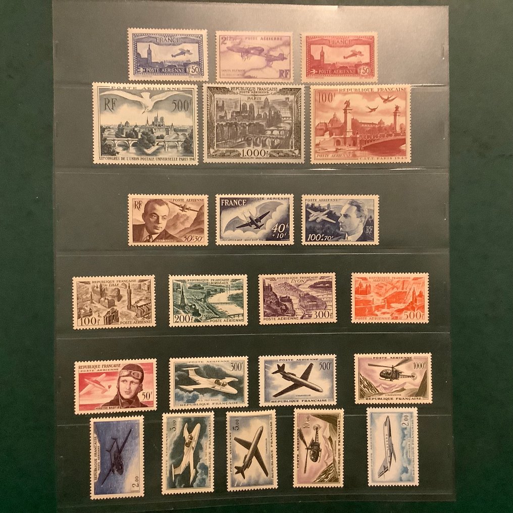 Frankrike 1930/1965 - Airmail: fint parti med fullstendige utslipp. - Yvert PA5/6, 20/29 en 34/42 #1.0