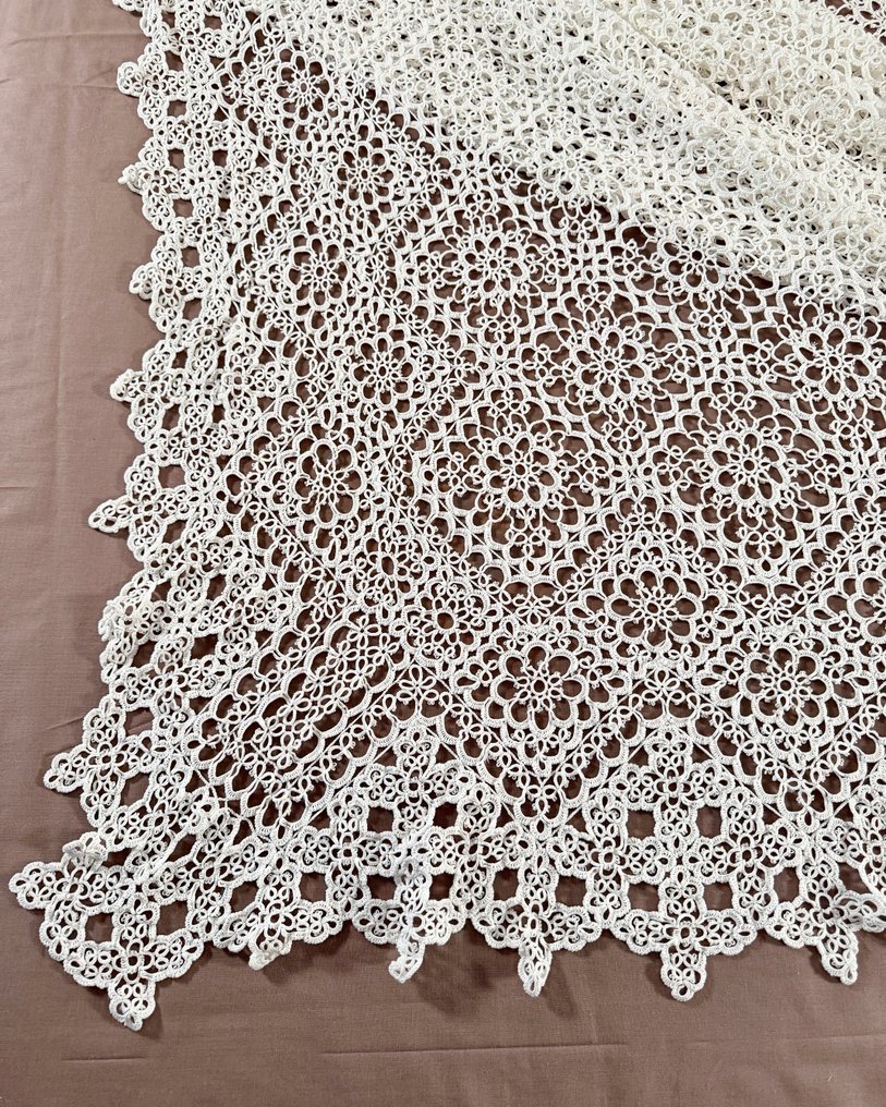 Bedspread - 287 cm - 233 cm - Bobbin lace bedspread #1.0