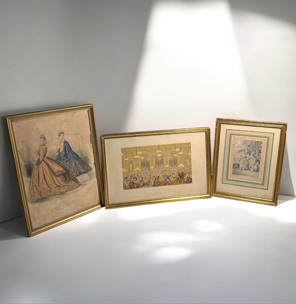 Veggdekorasjon (3) - Frankrike - Mode & Historiske Scener #1.0