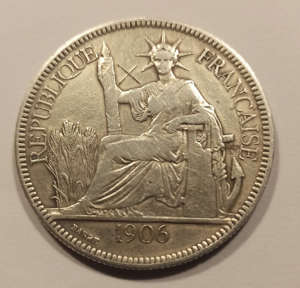 法國, 法屬印度支那. 5 Munzen, 1873/1923  (沒有保留價) #4.3