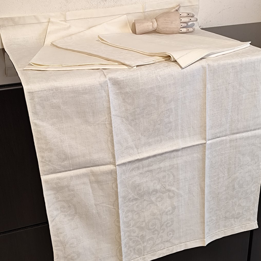 Set 4 Asciugamano - Fiandra di Lino - No Reserve Price - Asciugamano (4) - 110 cm - 68 cm #4.3