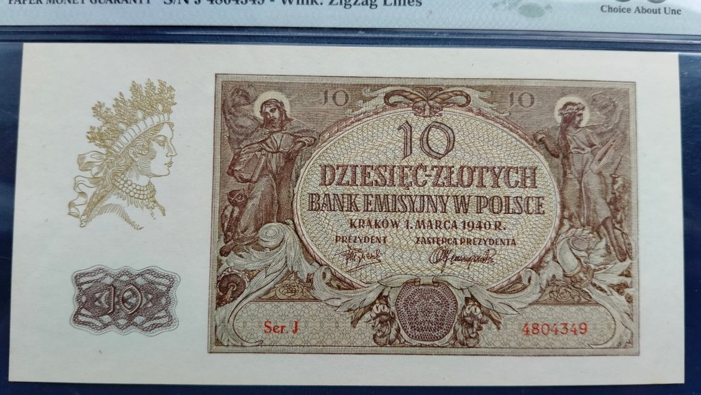 Poland. - 10 Zlotych 1940 - Pick 94  (No Reserve Price) #2.1