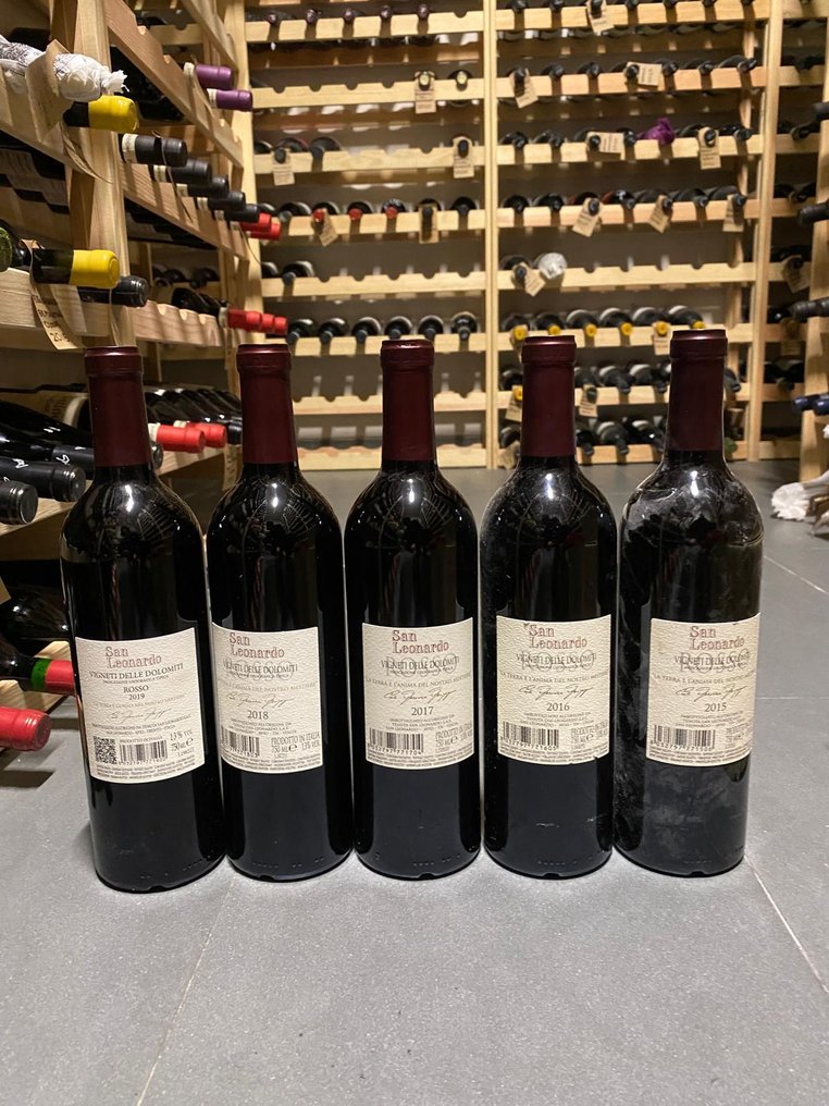 2015 , 2016, 2017, 2018 & 2019 San Leonardo - Τρεντίνο-Άλτο Άντιτζε - 5 Bottles (0.75L) #2.1