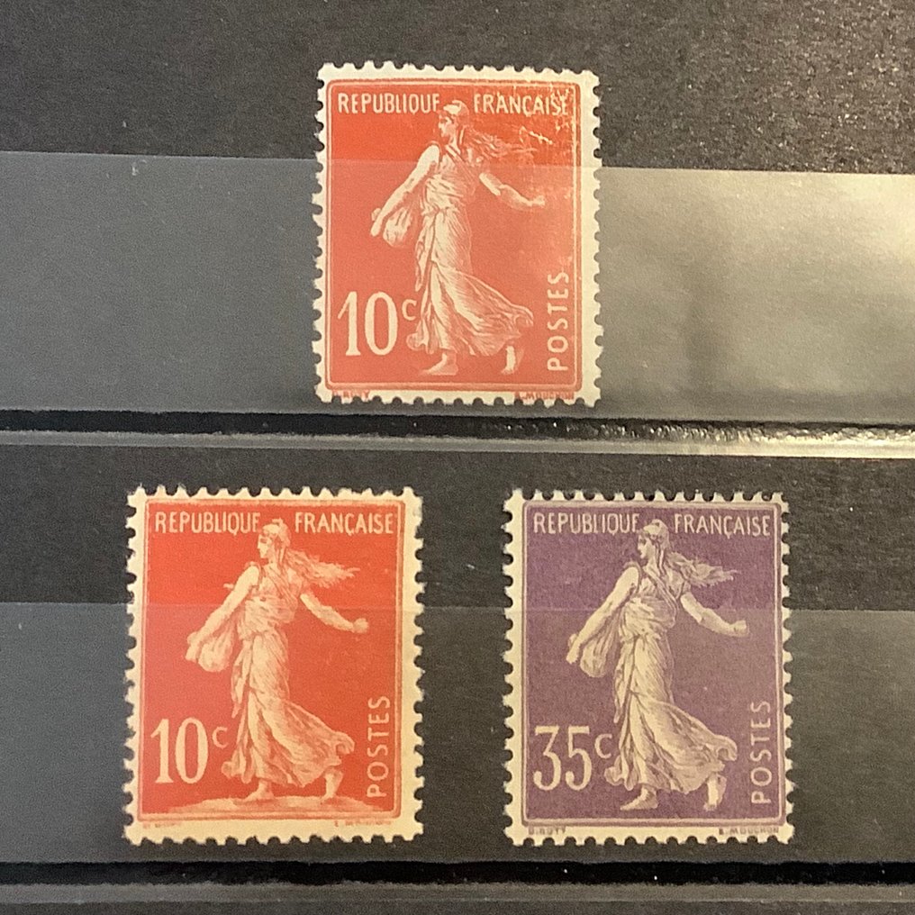 Frankrig 1906 - Semeuse plein fond - Yvert 134/136 #1.0