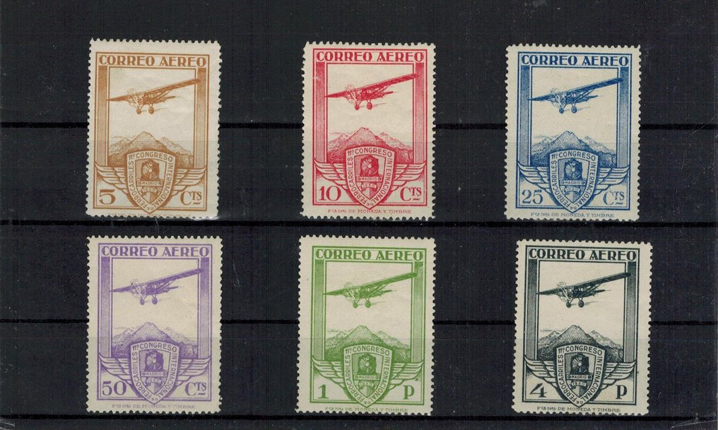 西班牙 1930 - 国际铁路大会 - Edifil  483/488 #1.0