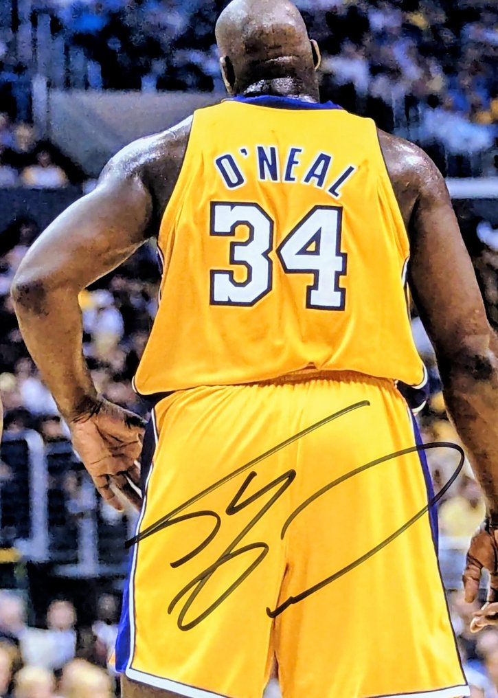Los Angeles Lakers - NBA - Shaquille O'Neal - JSA original autograph on a 40 x 50 cm photo featuring Kobe Bryant. #1.0