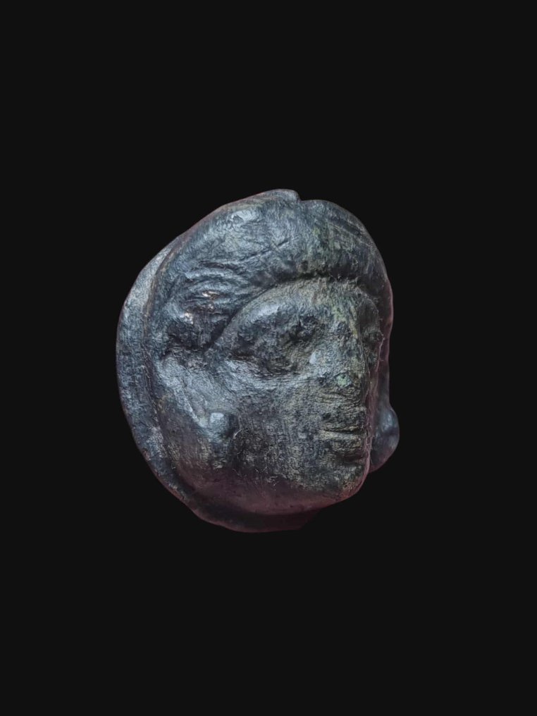 Αρχαία Ρωμαϊκή Μπρούντζος Εντυπωσιακή εφαρμογή προσώπου (χωρίς τιμή ασφαλείας) #1.0