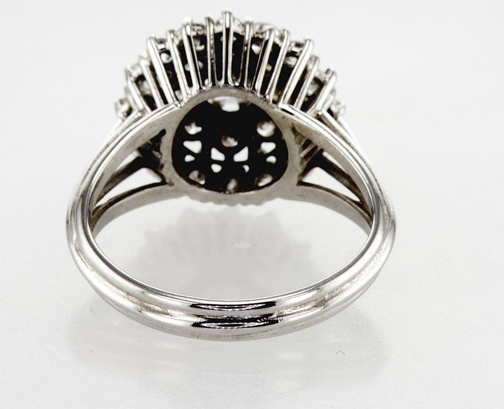 戒指 - 18 克拉 白金 -  1.35ct. tw. 鉆石 (天然) - 鉆石 - R00060 #4.3