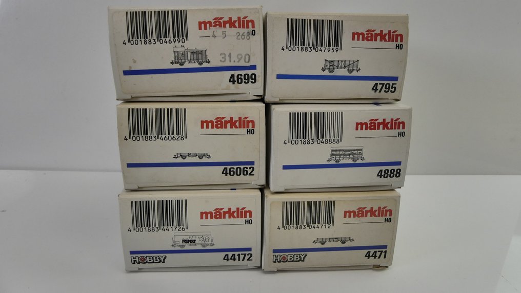 Märklin H0 - 4795/4471/4699/46062/4888/44172 - Model wagonu towarowego (6) - DR (DRB) #2.1