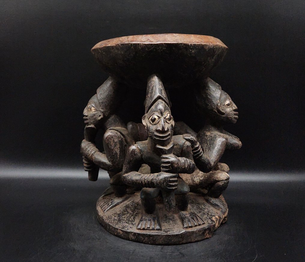 Superbe tabouret royale - Γλυπτό - Γιορούμπα - Νιγηρία (χωρίς τιμή ασφαλείας) #4.3