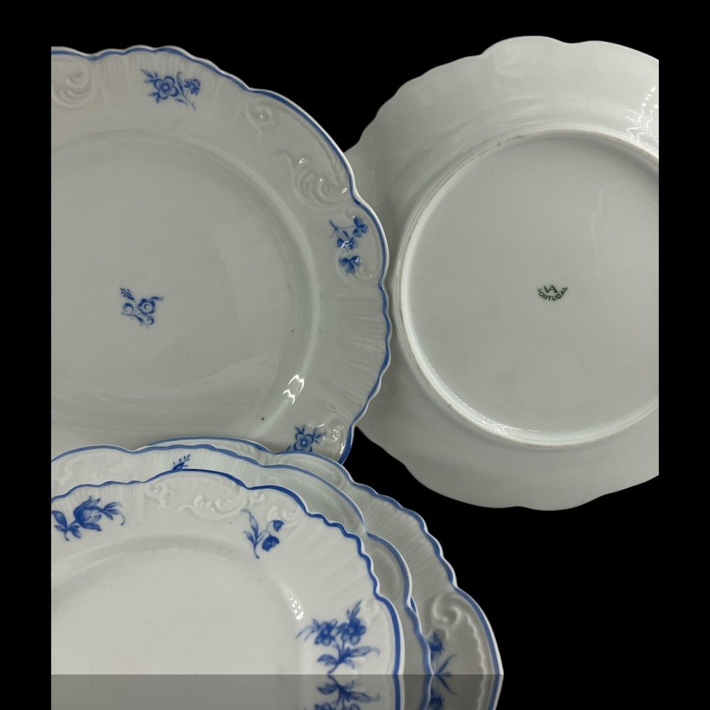 Vista Alegre - Conjunto completo para 3 (entradas, sopa, Jantar, sobremesa) - Vintage - Πιάτο (12) - Πορσελάνη - Ολοκληρωμένο σετ x 3 #2.1