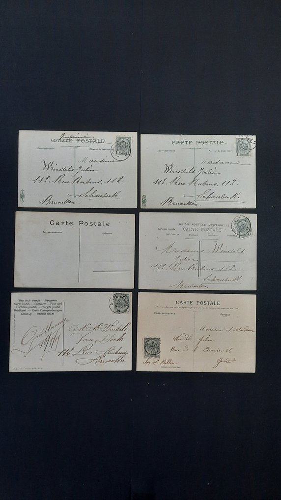 14 Postcards: A Hello from, A Kiss from, LenKus from, Good Day from 1906-1911 - Postcard (14) - 1906-1911 #4.3