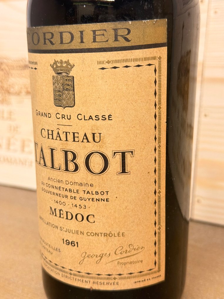 1961 Château Talbot - Medoc Grand Cru Classé - 1 Φιάλη (0,75L) #3.2