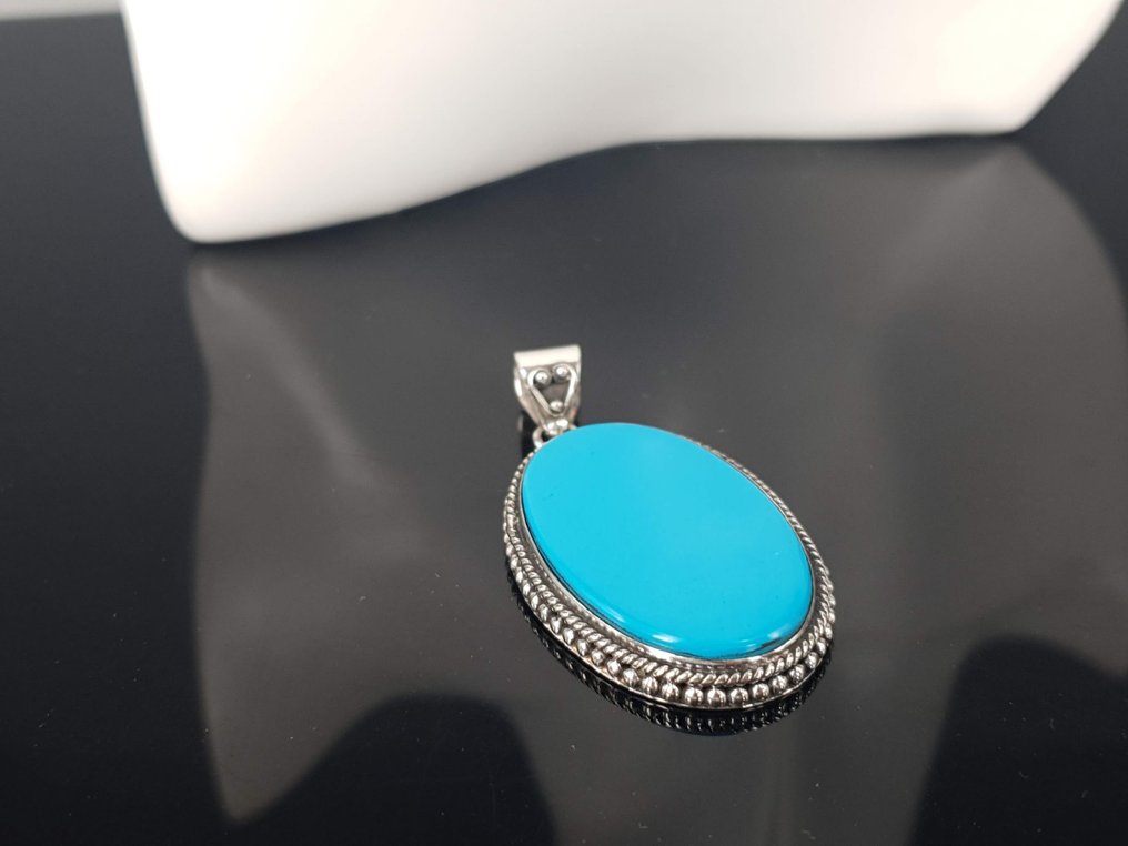 Φυσική Τουρκουάζ λίθος Sleeping Beauty / Δωρεάν αποστολή - Κρεμαστό κόσμημα #2.1