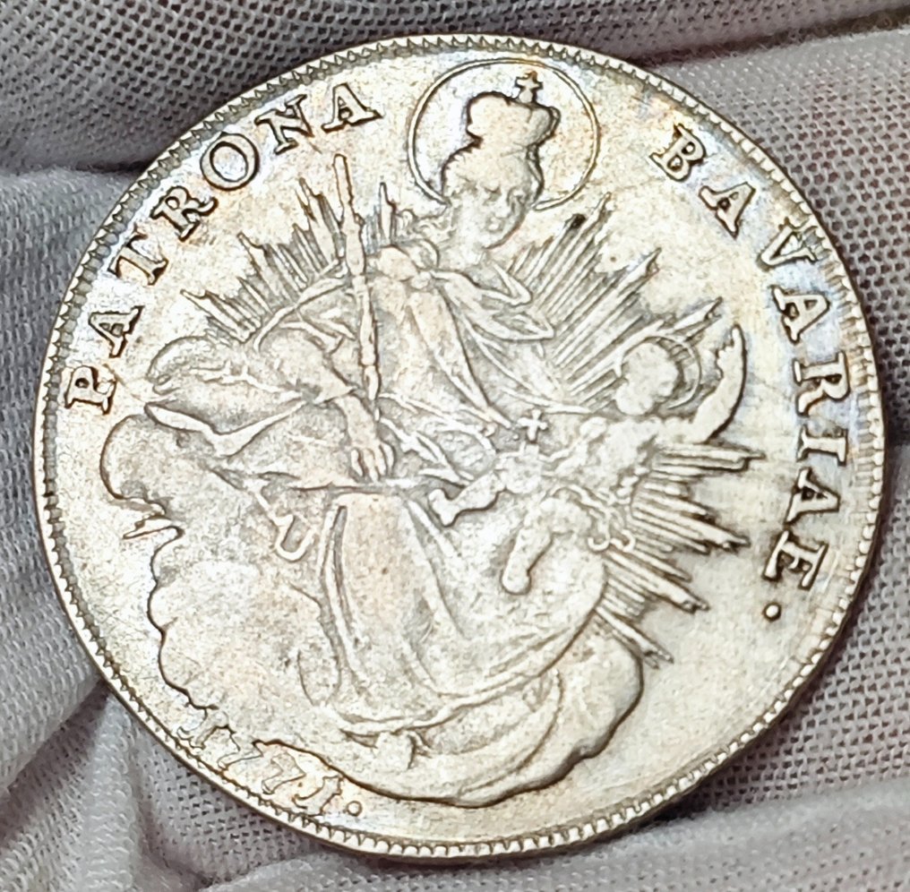 Duitsland, Beieren Maximilian III Joseph. Conventionsthaler 1771 / Madonnentaler (Zonder Minimumprijs) #1.0