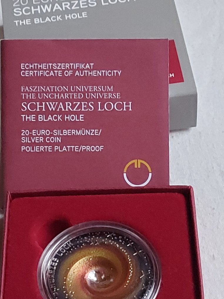 Oostenrijk. 20 Euro 2022 "The Black Hole" Proof (Zonder minimumprijs) #1.0