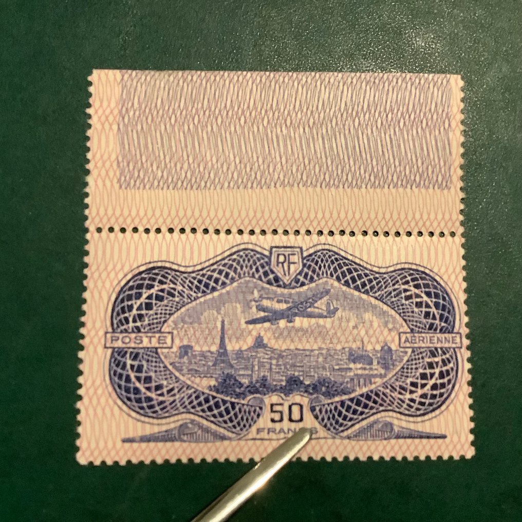 法國 1936 - 飞越巴黎 - 带边纸币 - Yvert PA 15 #3.2