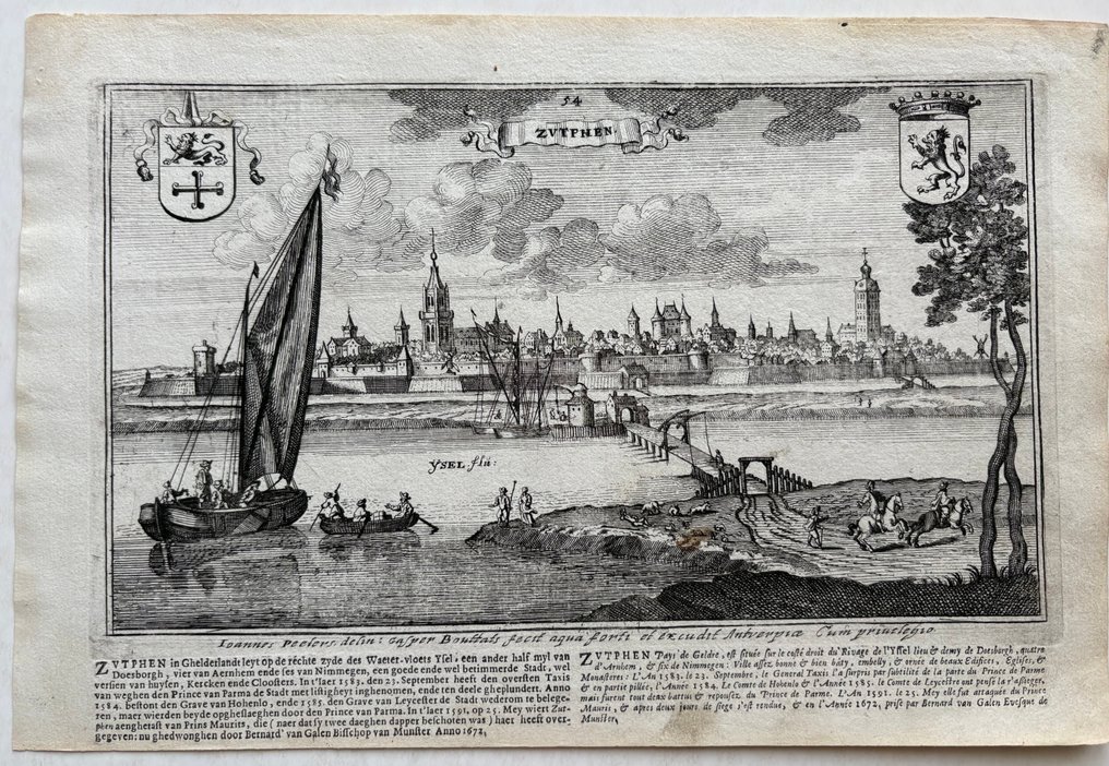 Netherlands - Zutphen; G. Bouttats, naar J. Peeters - Zutphen - 1661-1680 #1.0