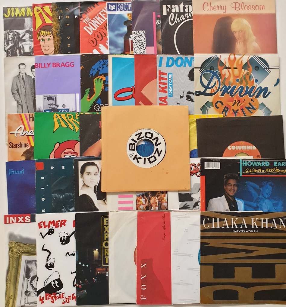 Various Artists - Multiple artists - Great collection of 44 x 7" singles from the Eighties 1980-1992 - Multiple titles - 45 RPM 7" Single - 1980 #1.0