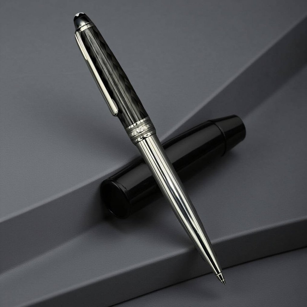 Montblanc - Meisterstück Solitaire Carbon & Stainless Steel – Portaminas - Mekanisk blyant #2.1