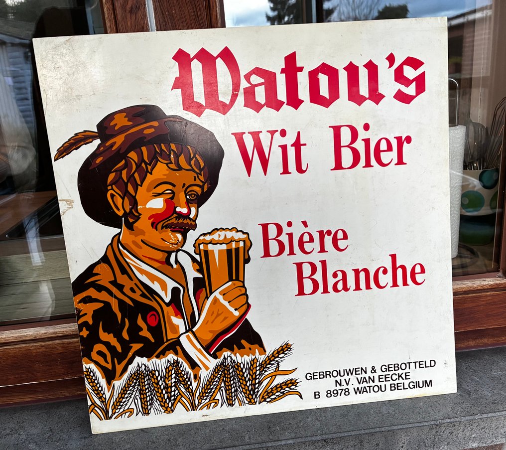 Watou’s witbier, around 1970 - Sign - plastic #1.0