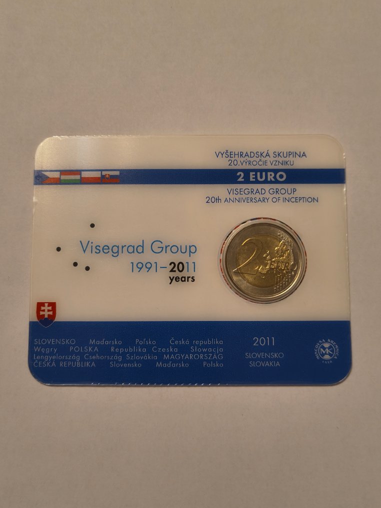 Σλοβακία. 2 Euro 2011 "Visegrad group" - Signed by the Author  (χωρίς τιμή ασφαλείας) #1.0