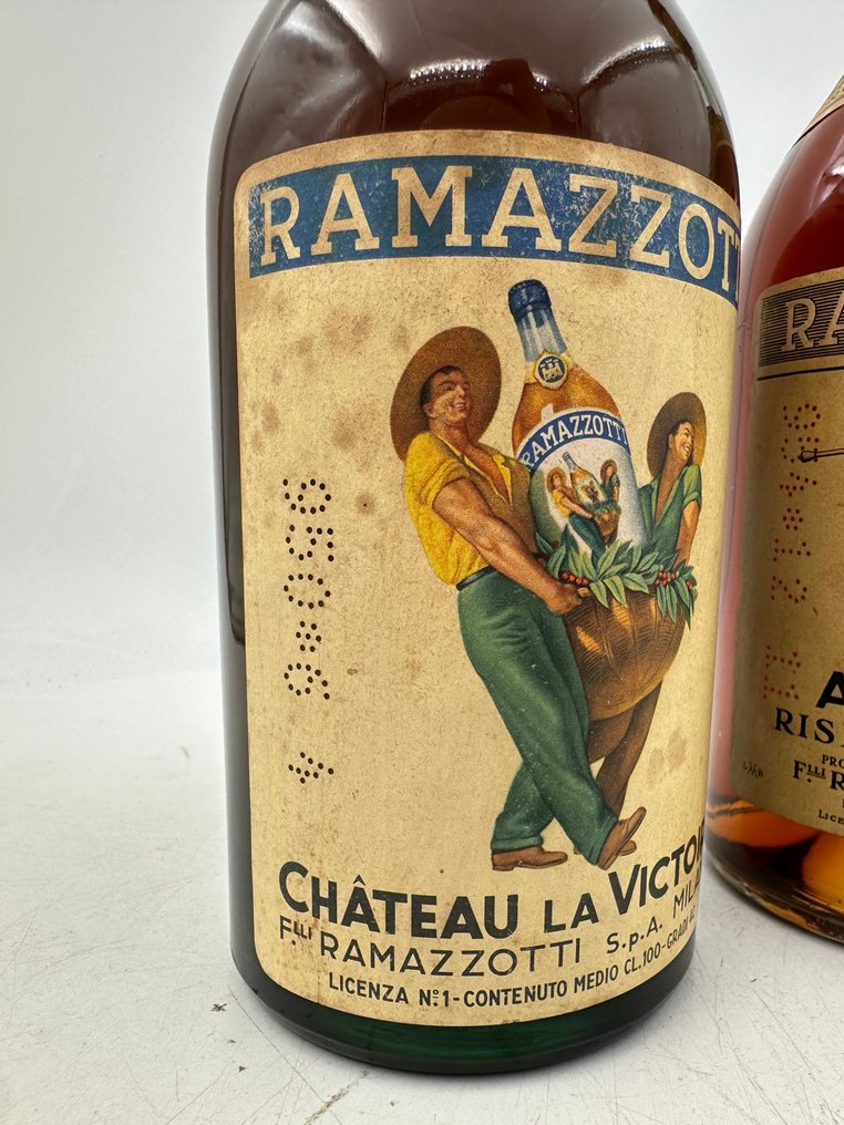 Ramazzotti - Chateau la Victoire & Arzente Riserva Speciale - b. 1950, 1954 - 100cl - 2 bottles #3.2