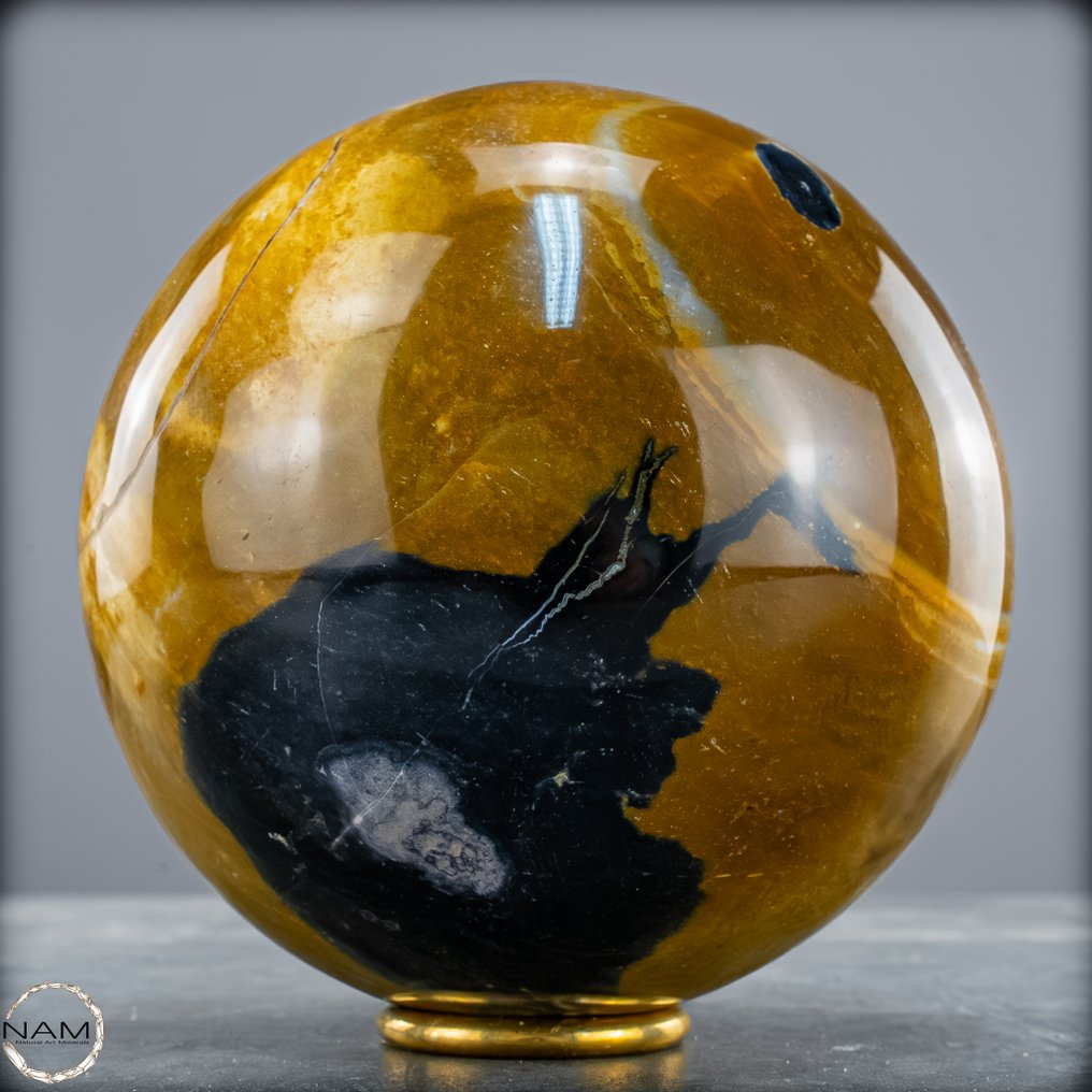 Lindos e naturais Jaspis e Chalcedon. Esfera- 2772.29 g #4.3