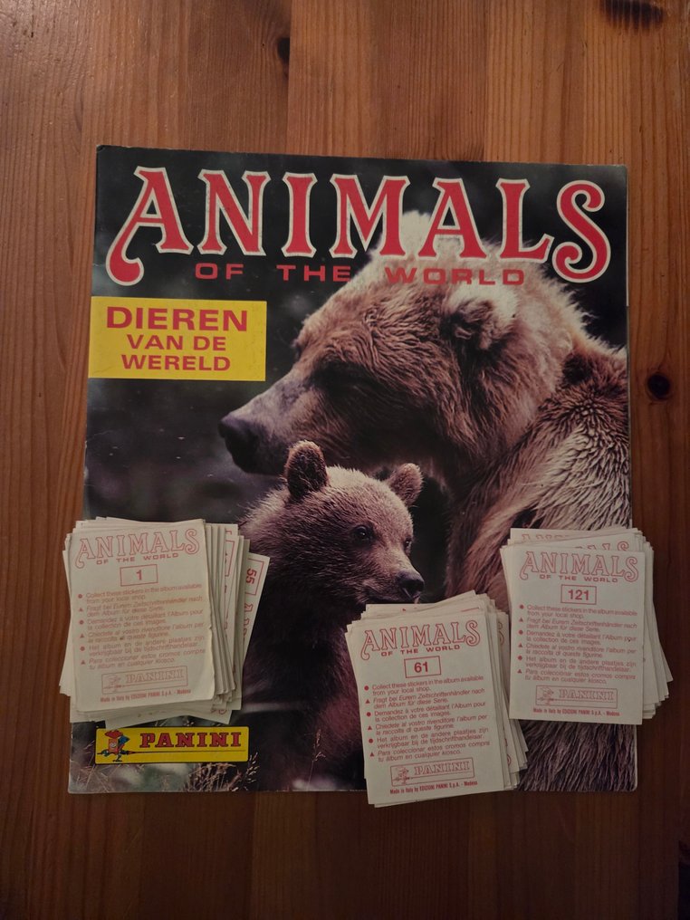 Panini - Animals of the World - Empty album + complete loose sticker set - Excellent (EX) #1.0