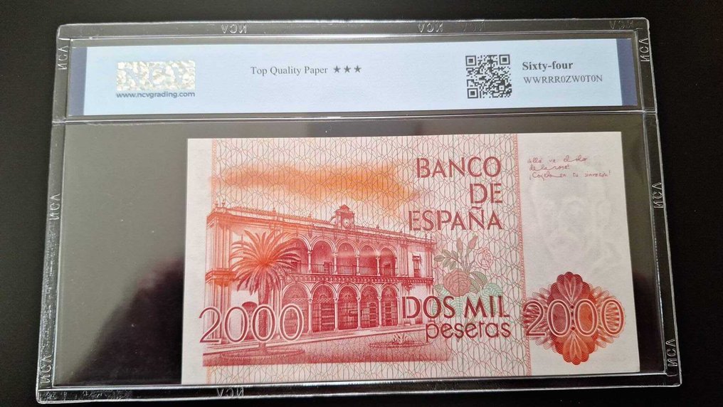 Espanha. - 2000 Pesetas 1980 - Pick 159 (Sem preço de reserva) #1.0