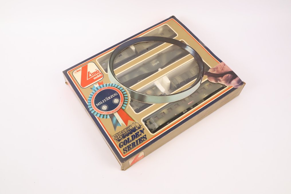 Lima H0 - 10 9704 G - Model train (1) - Loc V188 with 'Leopold' cannon and Wehrmacht auxiliary wagon. - DR (DRB) #1.0