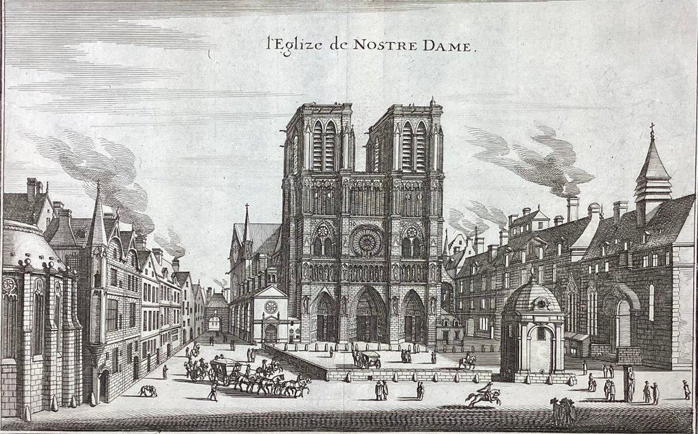 Matthäus I Merian (1593-1650) - "L'Eglize de Nostre Dame" #1.0