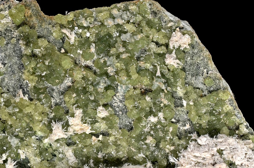 OLD Andradite var Demantoid specimen - A classic from Malenco Valley - Height: 8.3 cm - Width: 5.9 cm- 287 g #3.2