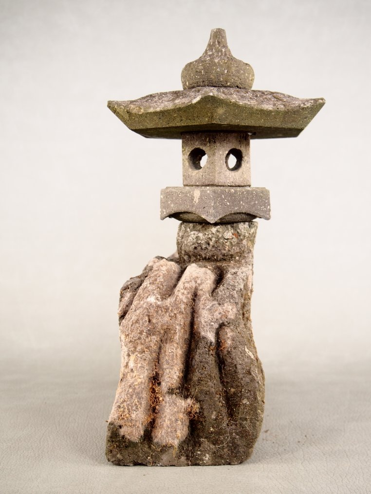 Stone lantern made from Kyushu - Natural stone (tuff) - Lantern - Stone #2.1